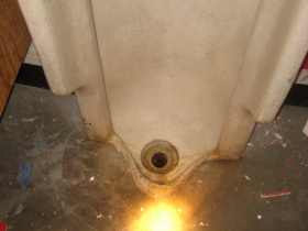 Walk-in urinal