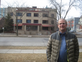 Mike O'Connor across from 1825 N. Prospect Ave.
