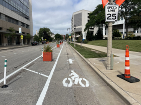 N. Prospect Ave. Protected Bike Lane