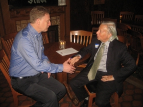 Chuck Kahn [r]. Photo taken May 7th, 2015 by Michael Horne.