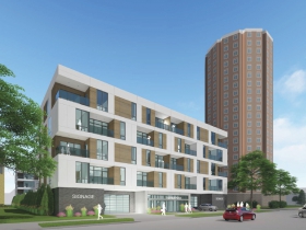 Franklin Arlington Apartments Rendering