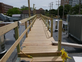 Rooftop walkway