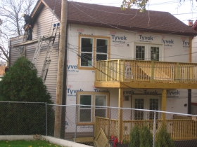 A renoviation of a building on the 1500 block of Jefferson St.