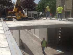 East Terrace Apartments under construction.