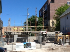 East Terrace Apartments under construction.