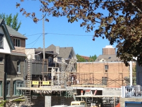 East Terrace Apartments under construction.