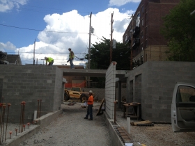 East Terrace Apartments under construction.