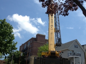 East Terrace Apartments under construction.