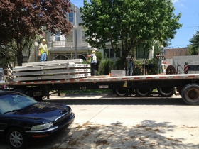 East Terrace Apartments under construction.