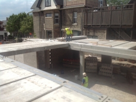 East Terrace Apartments under construction.