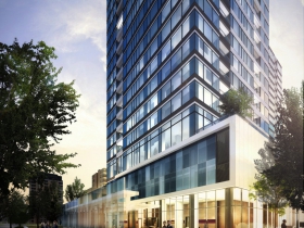 Portfolio Rendering: Street view looking northeast