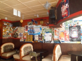 The poster wall at Y-Not II.