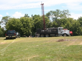 Soil testing.