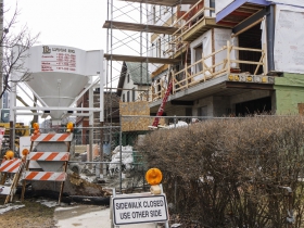 Sage on Jackson under construction.