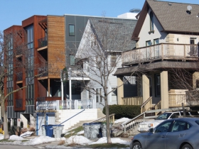 Variety of residences on N. Jackson Street