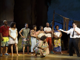 The	Book of Mormon Company - The Book of Mormon (c). Photo by Joan Marcus	2016.