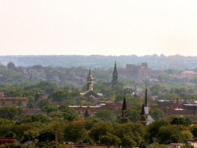 A view looking south.
