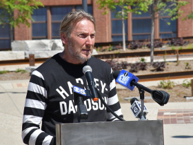 Harley-Davidson CEO Jochen Zeitz at Davidson Park Ribbon Cutting