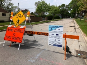 Active Streets Barrier and Signage