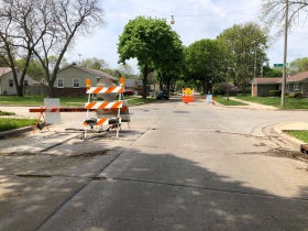 W. Custer Ave. at N. 55th St.