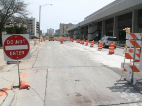 W. St. Paul Ave. Streetcar Construction