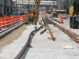 W. St. Paul Ave. Streetcar Construction