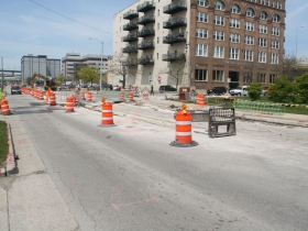 W. St. Paul Ave. Streetcar Construction