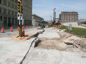 W. St. Paul Ave. Streetcar Construction
