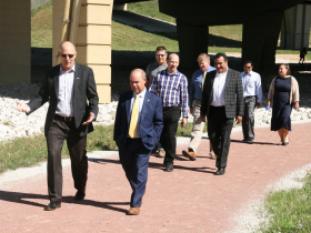 Officials Tour Green Infrastructure Project