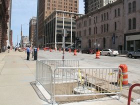 Broadway Streetcar Construction