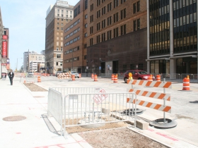 Broadway Streetcar Construction