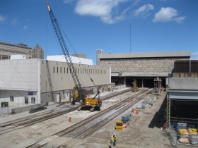 The Train Shed is being rebuilt
