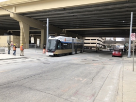 Streetcar Heading Towards OMF