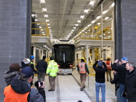 Vehicle in Maintenance Facility