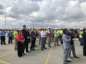 Topping Off Ceremony Crowd