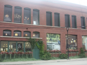 Brass Light Gallery building is a bright spot in the area