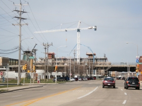 Potawatomi Casino Hotel under construction.