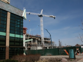 Potawatomi Casino Hotel under construction.