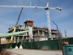 Potawatomi Casino Hotel under construction.