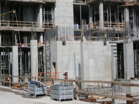 Potawatomi Casino Hotel under construction.