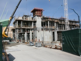 Potawatomi Casino Hotel under construction.