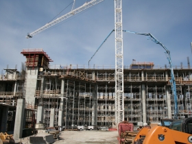 Potawatomi Casino Hotel under construction.