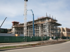 Potawatomi Casino Hotel under construction.