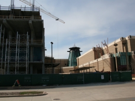 Potawatomi Casino Hotel under construction.