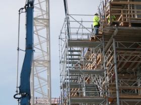 Potawatomi Casino Hotel under construction.