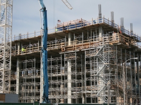 Potawatomi Casino Hotel under construction.