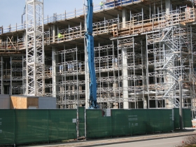 Potawatomi Casino Hotel under construction.