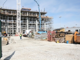Potawatomi Casino Hotel under construction.