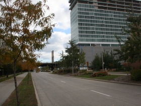Construction of the Potawatomi Casino Hotel.