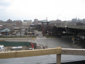 A view out of the window.